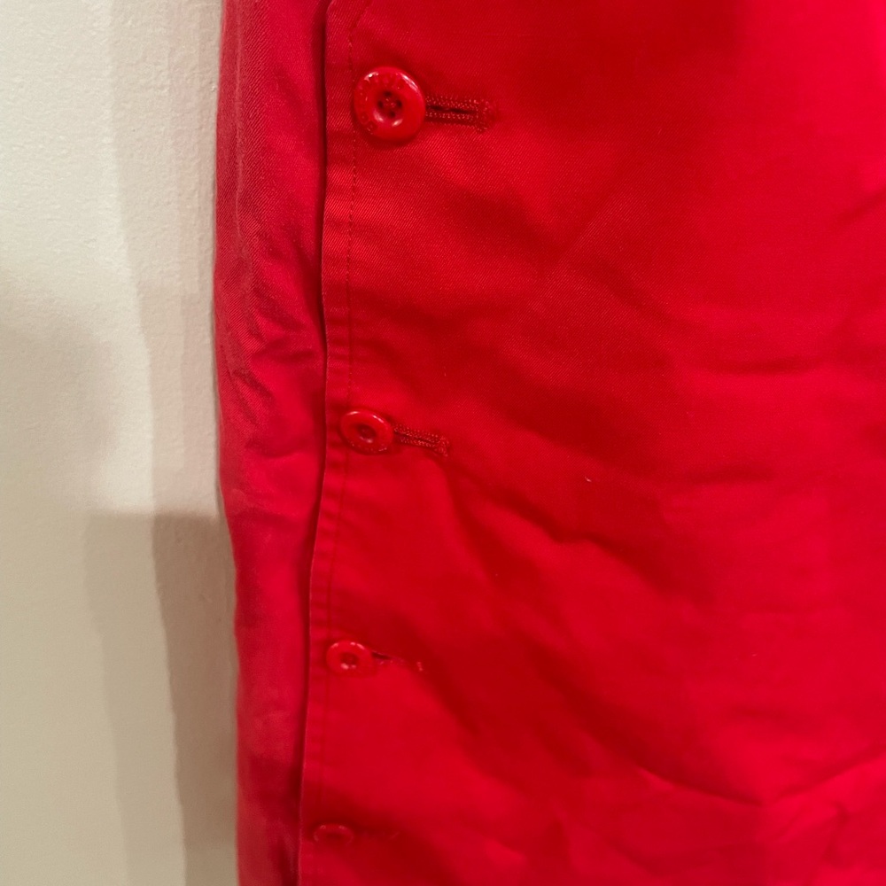 Vintage BURBERRYs’ Womens Red Shorts Vintage Red Large  Golf Shorts Skirt - Picture 4 of 7